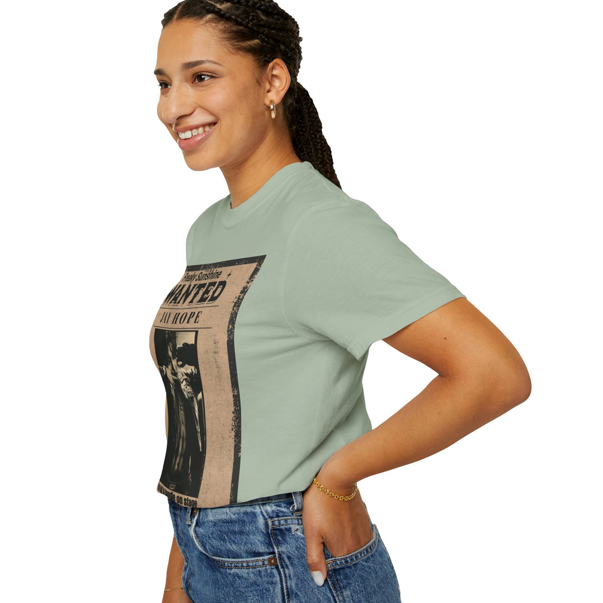 Wanted Poster Graphic T-Shirt — "Freaky Sunshine: Jay Hope" Vintage Style