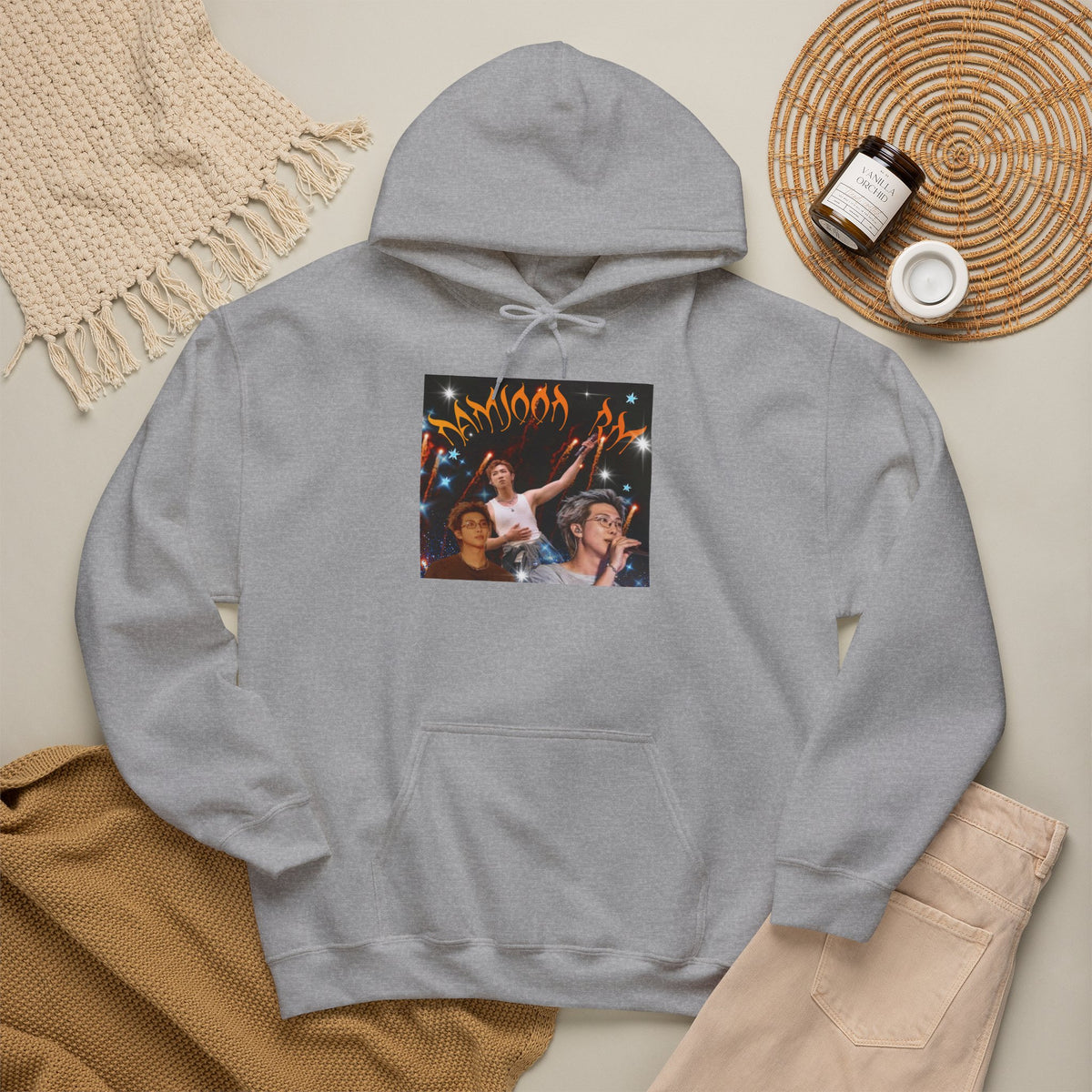 RM Photo Hoodie — Custom Back Number "94" Music Fan Pullover