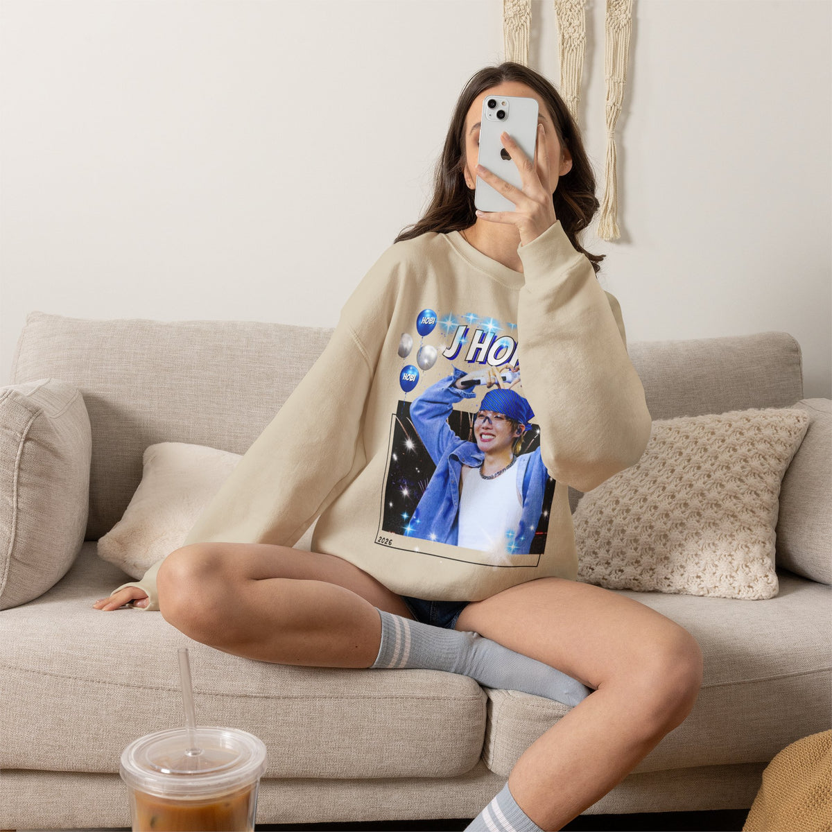 J-Hope 94 Photo Crewneck Sweatshirt — K-Pop BTS Fan Pullover