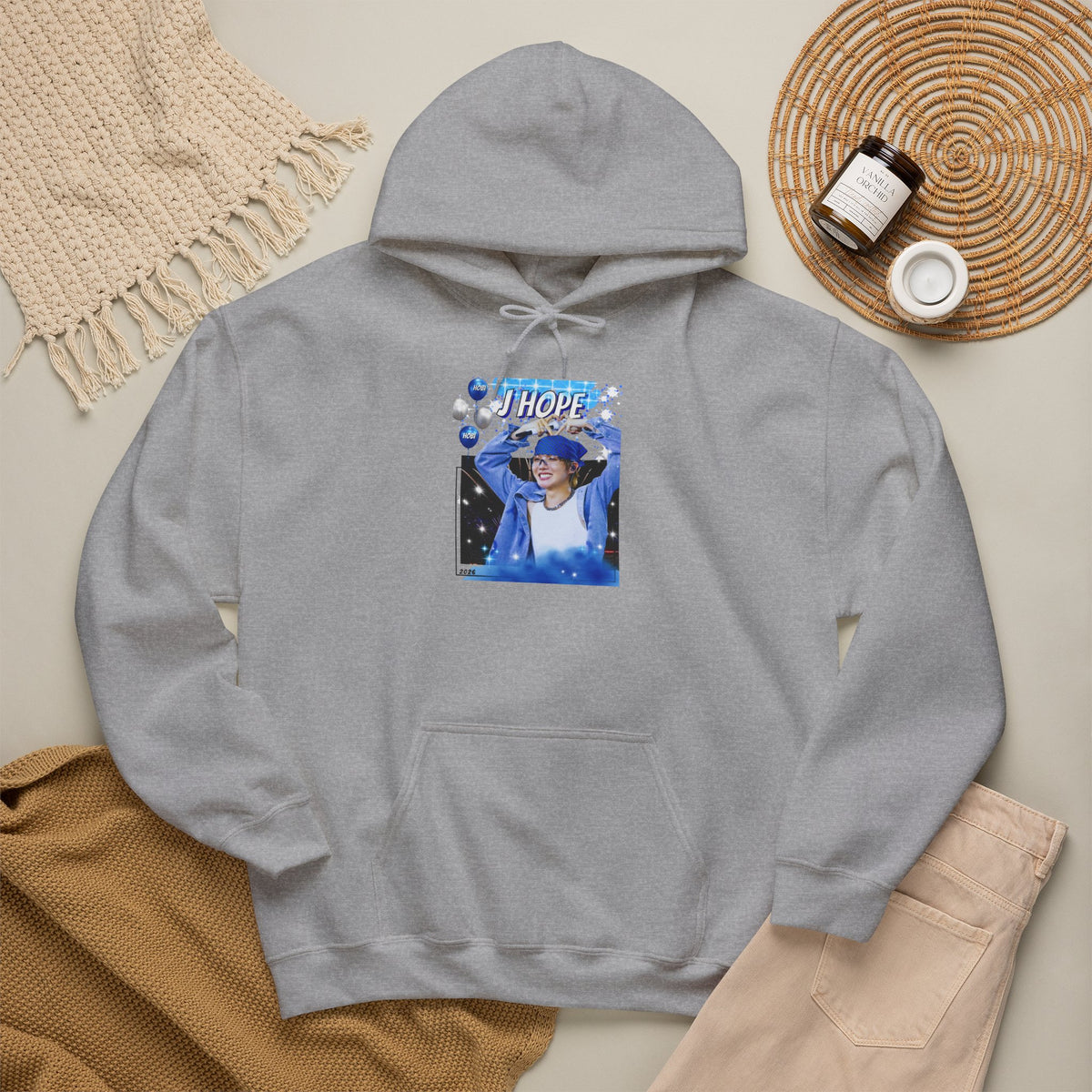 J-Hope 94 Blue Graphic Hoodie