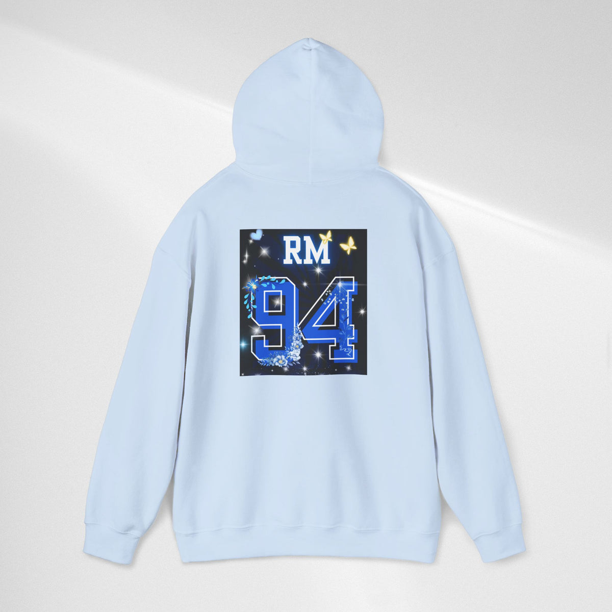 RM Photo Hoodie — Custom Back Number "94" Music Fan Pullover
