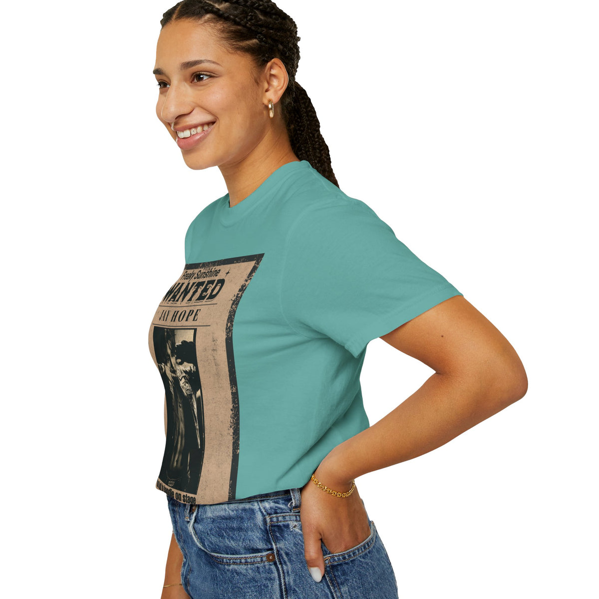 Wanted Poster Graphic T-Shirt — "Freaky Sunshine: Jay Hope" Vintage Style