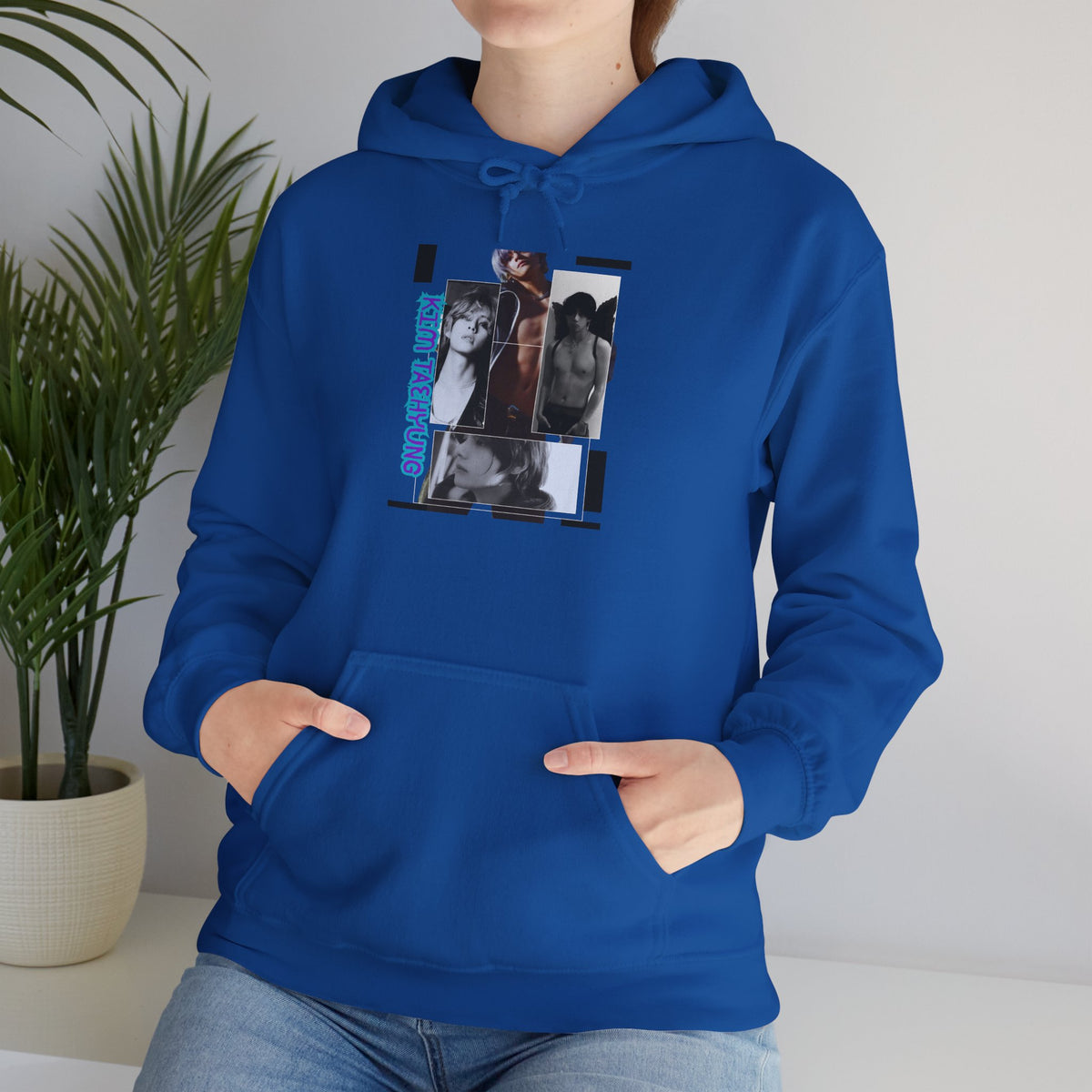 Graphic Hoodie — Photo Collage Streetwear "KIM TAEHYUNG"