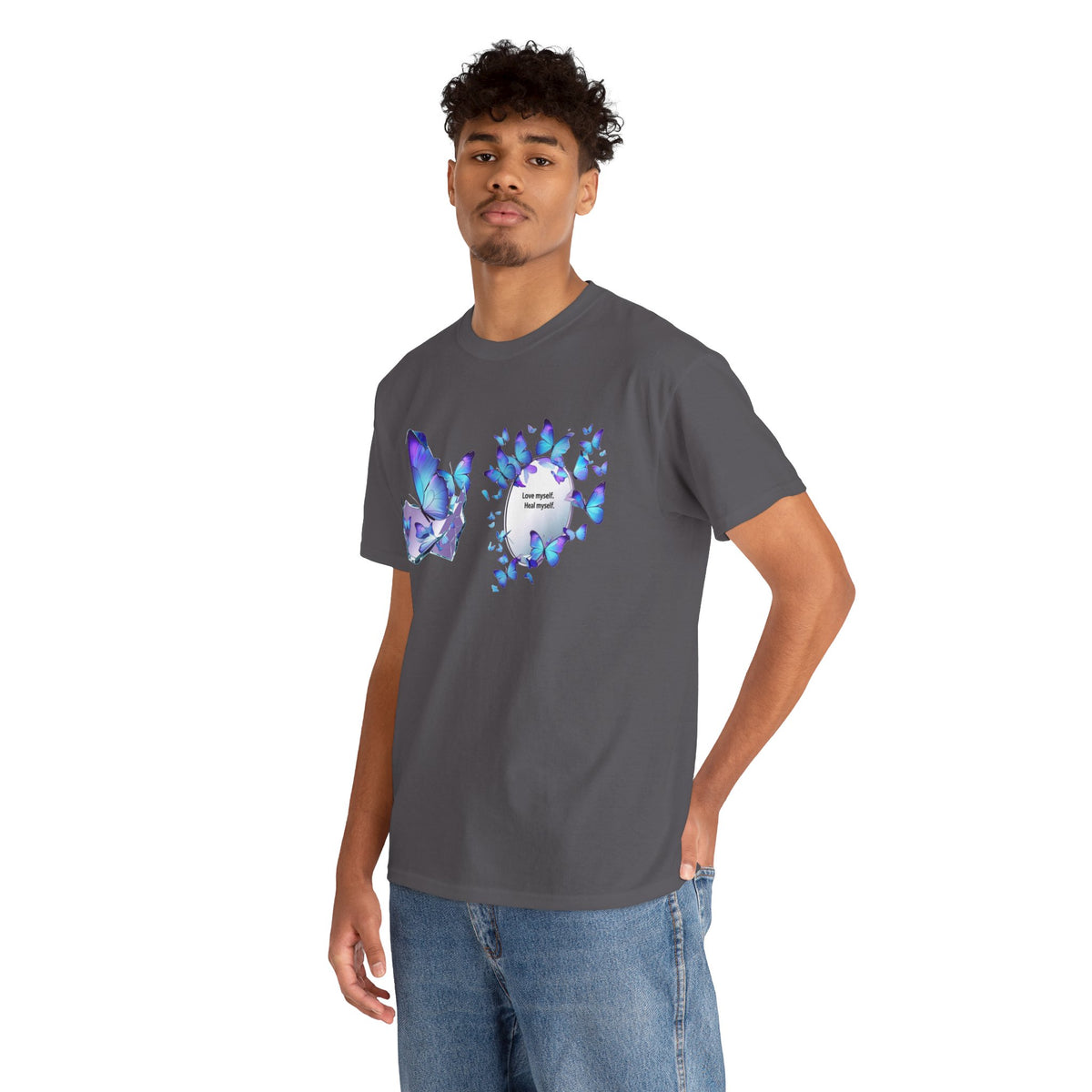Butterfly Graphic Tee — BTS  Butterflies 'Beautiful' Design