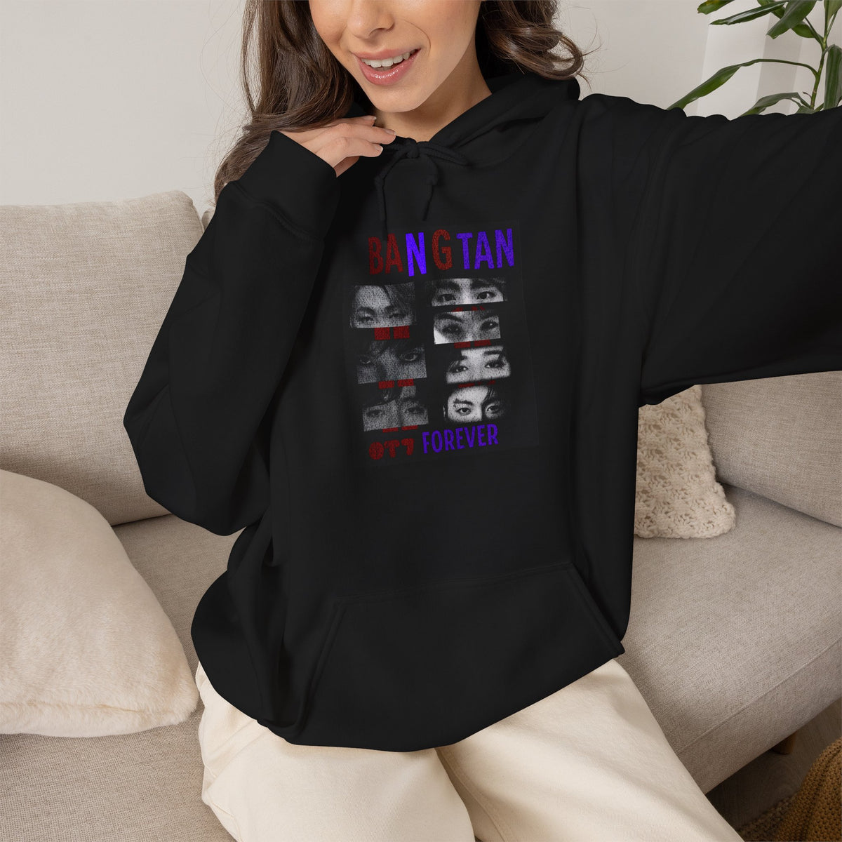 BTS 'Bangtan' Photo Collage Hoodie –BTS  K-Pop Fan Sweatshirt