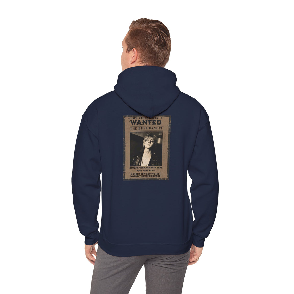 Vintage 'WANTED' Poster Hoodie — Retro V Design