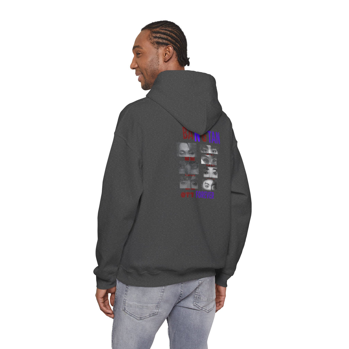 Bangtan Photocollage Hoodie — BTS Eyes Forever Fan Sweatshirt