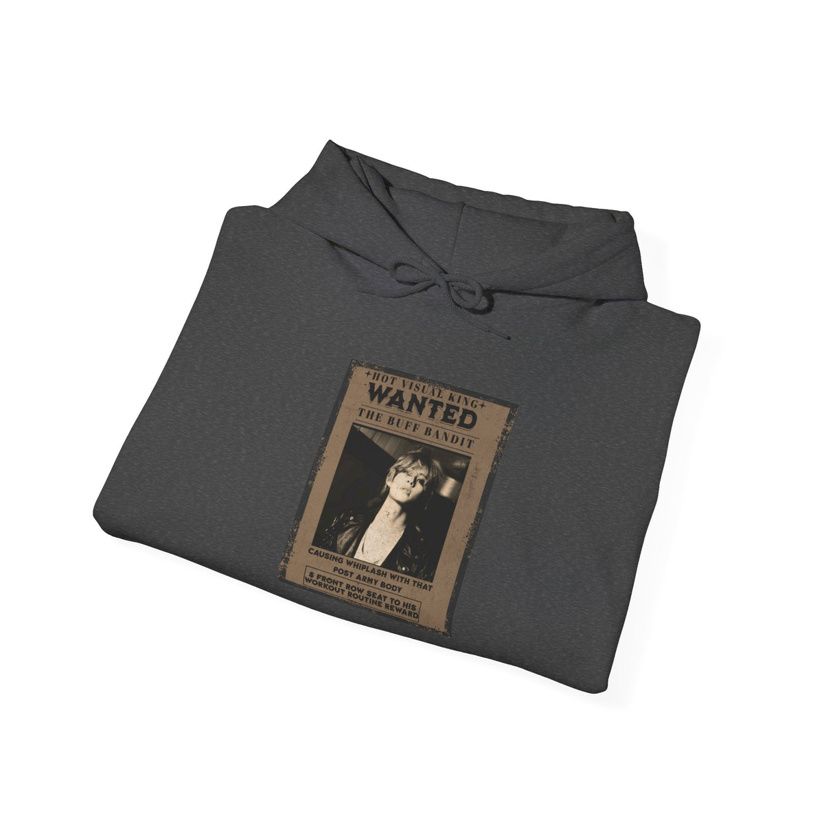 Vintage 'WANTED' Poster Hoodie — Retro V Design