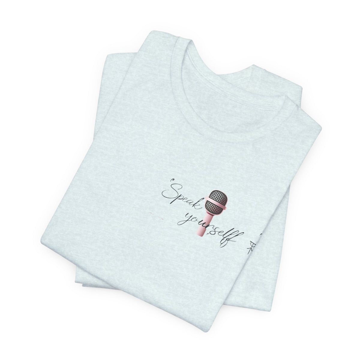Microphone Graphic Tee — "Speak Your Truth" Short Sleeve T-Shirt