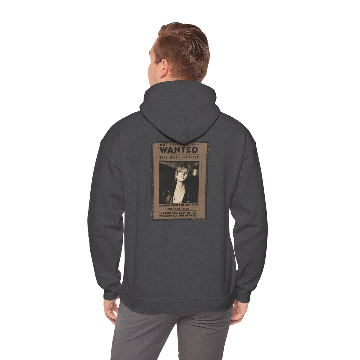 Vintage 'WANTED' Poster Hoodie — Retro V Design