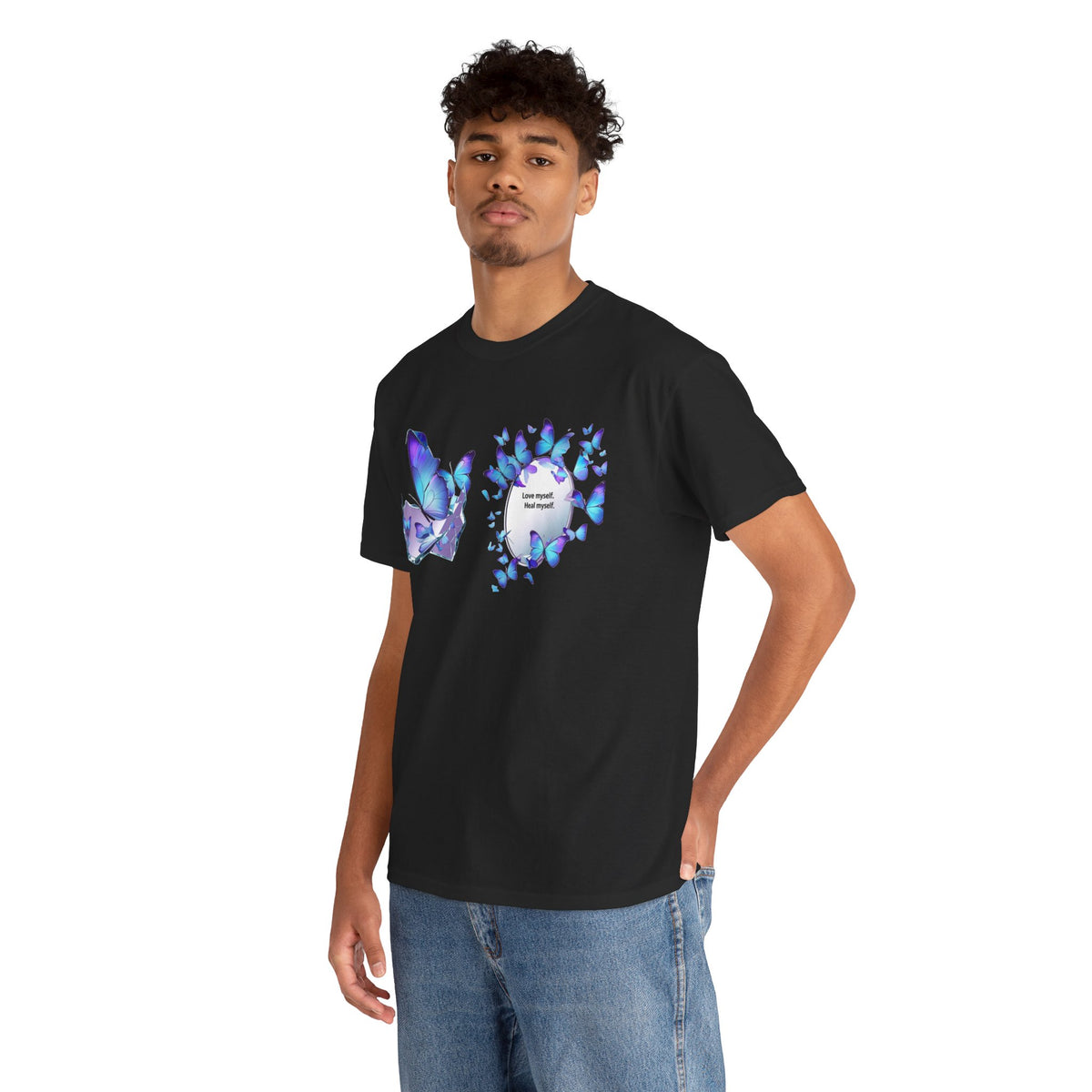Butterfly Graphic Tee — BTS  Butterflies 'Beautiful' Design