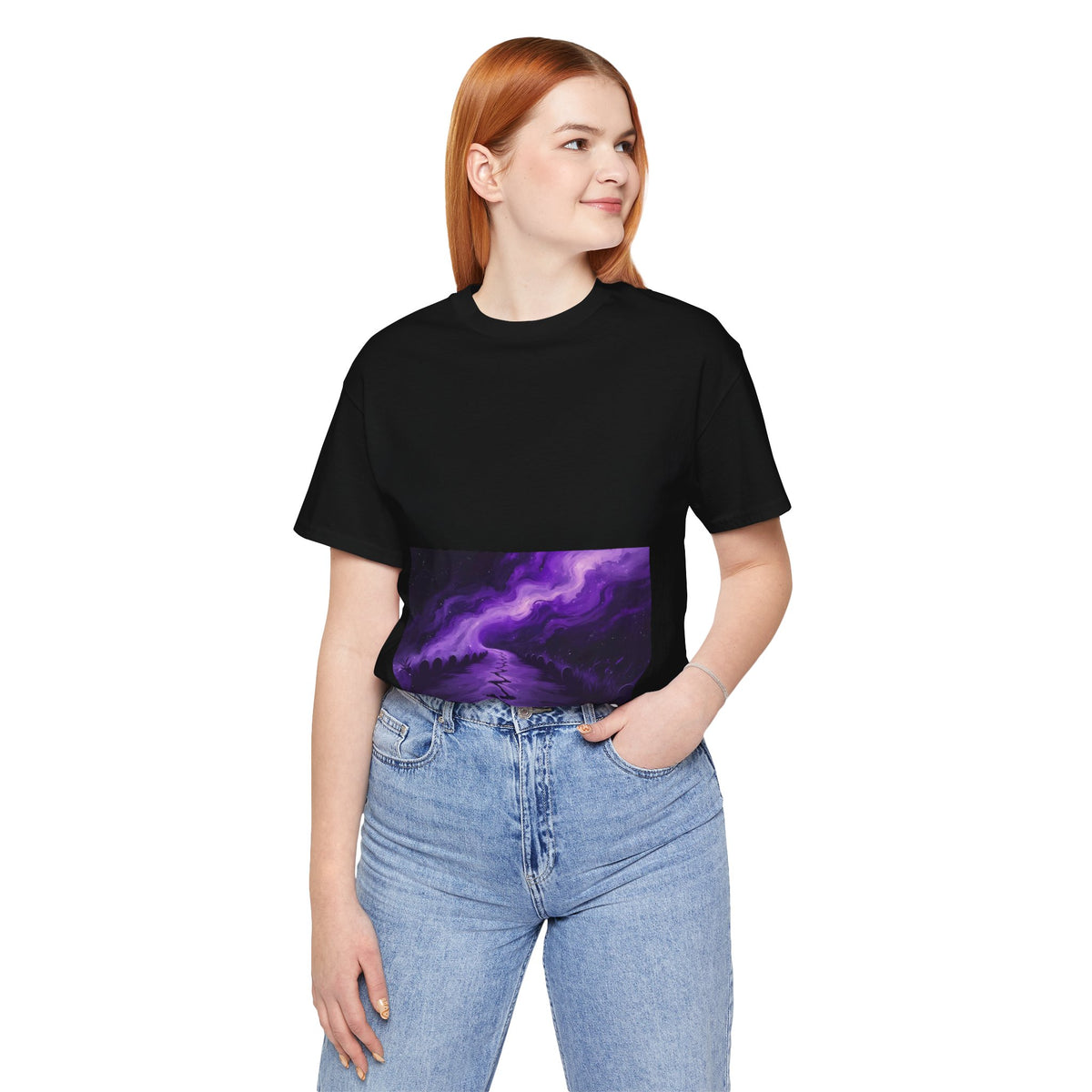 You Never Walk Alone Tee — Purple Nebula Graphic T-Shirt