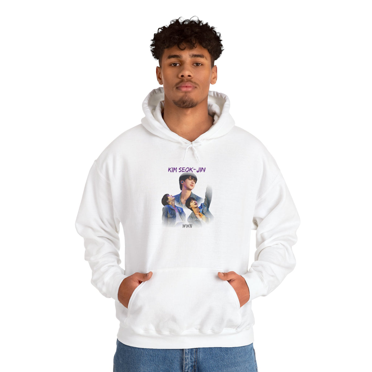 Kim Seok-jin (Jin) Photo Collage Hoodie — K-Pop Idol Fan Sweatshirt