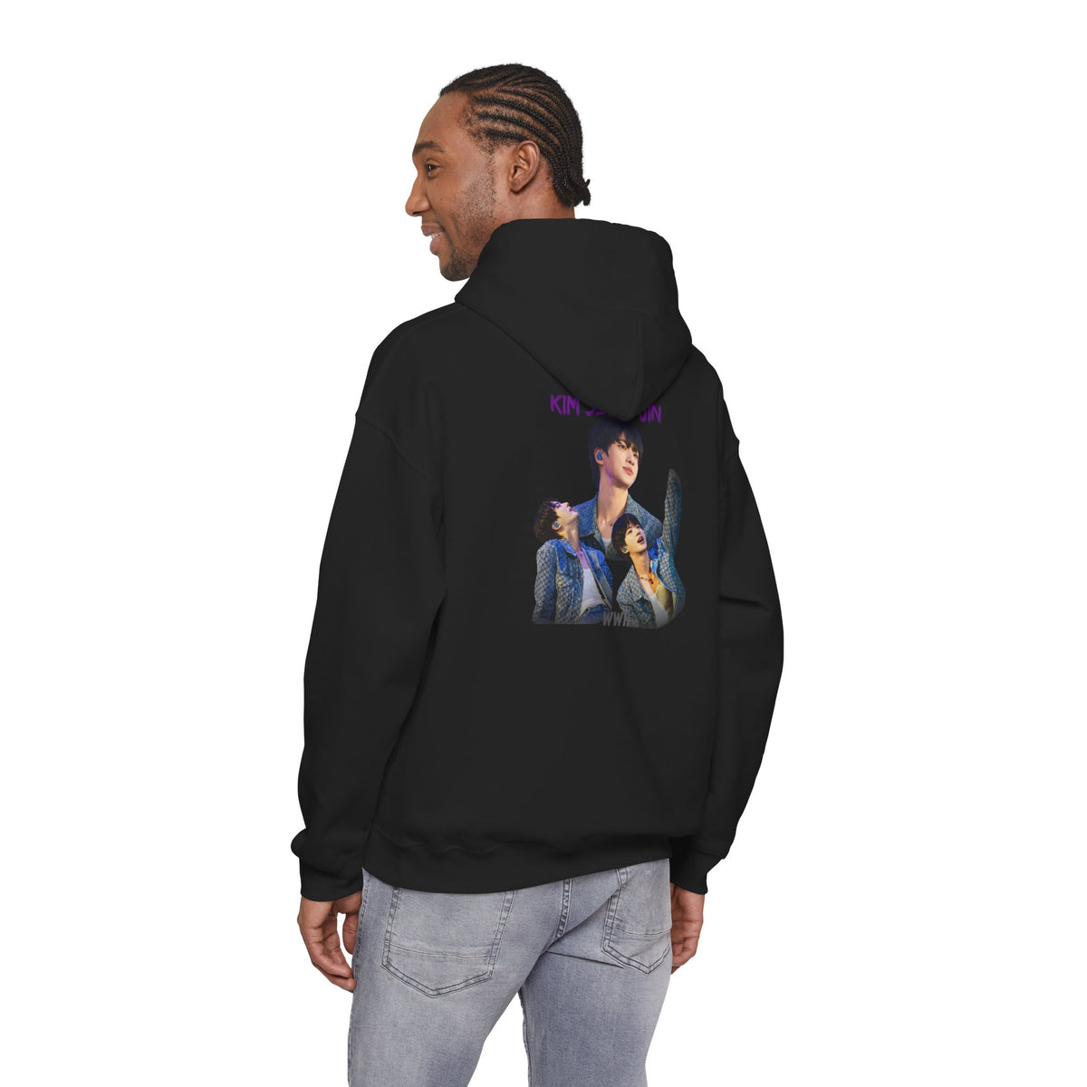 Kim Seok-jin (Jin) Photo Collage Hoodie — K-Pop Idol Fan Sweatshirt