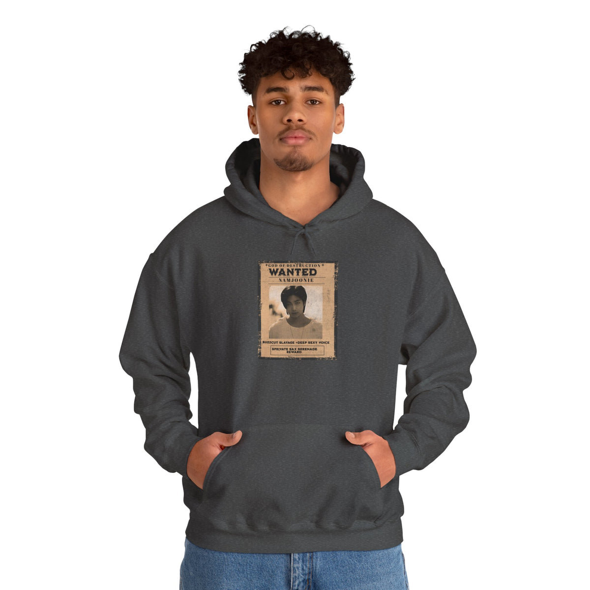 Wanted Namjoon Poster Hoodie — Vintage Photograph Graphic Sweatshirt