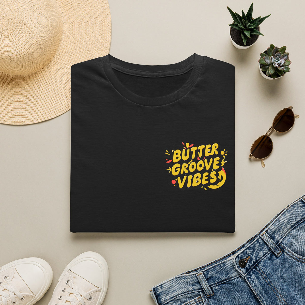 T-Shirt — "Butter Groove Vibes" Retro Graphic Tee