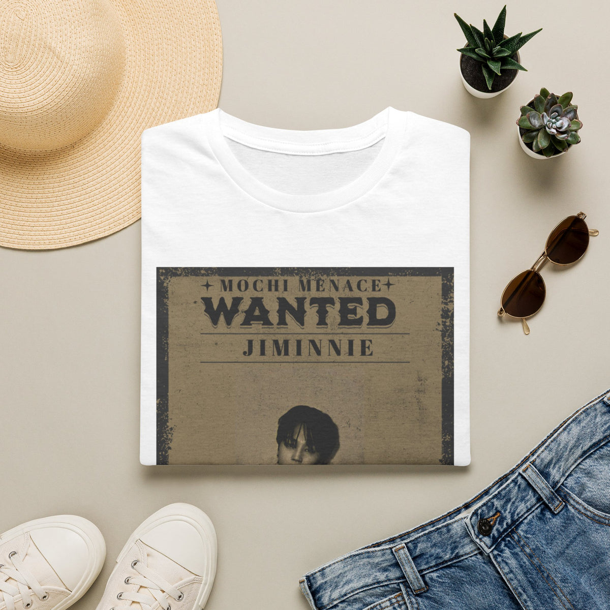 Wanted 'Jimmie' Graphic T‑Shirt — Mochi Menace Vintage Poster Tee