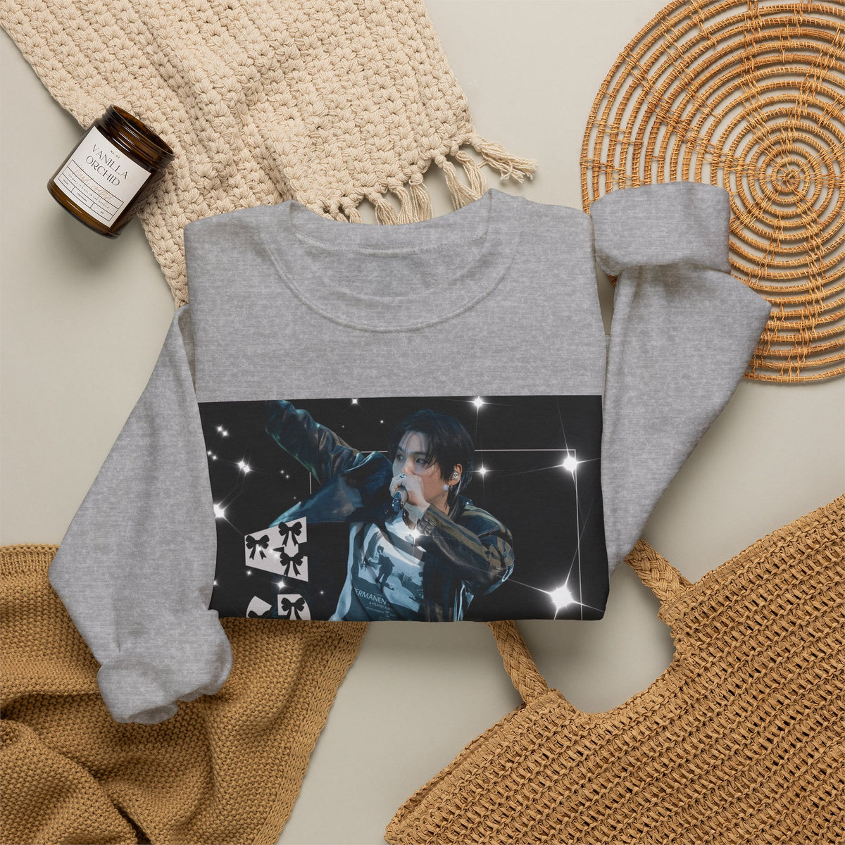 Graphic Crewneck Sweatshirt — "SUGA 93" Music Fan Design
