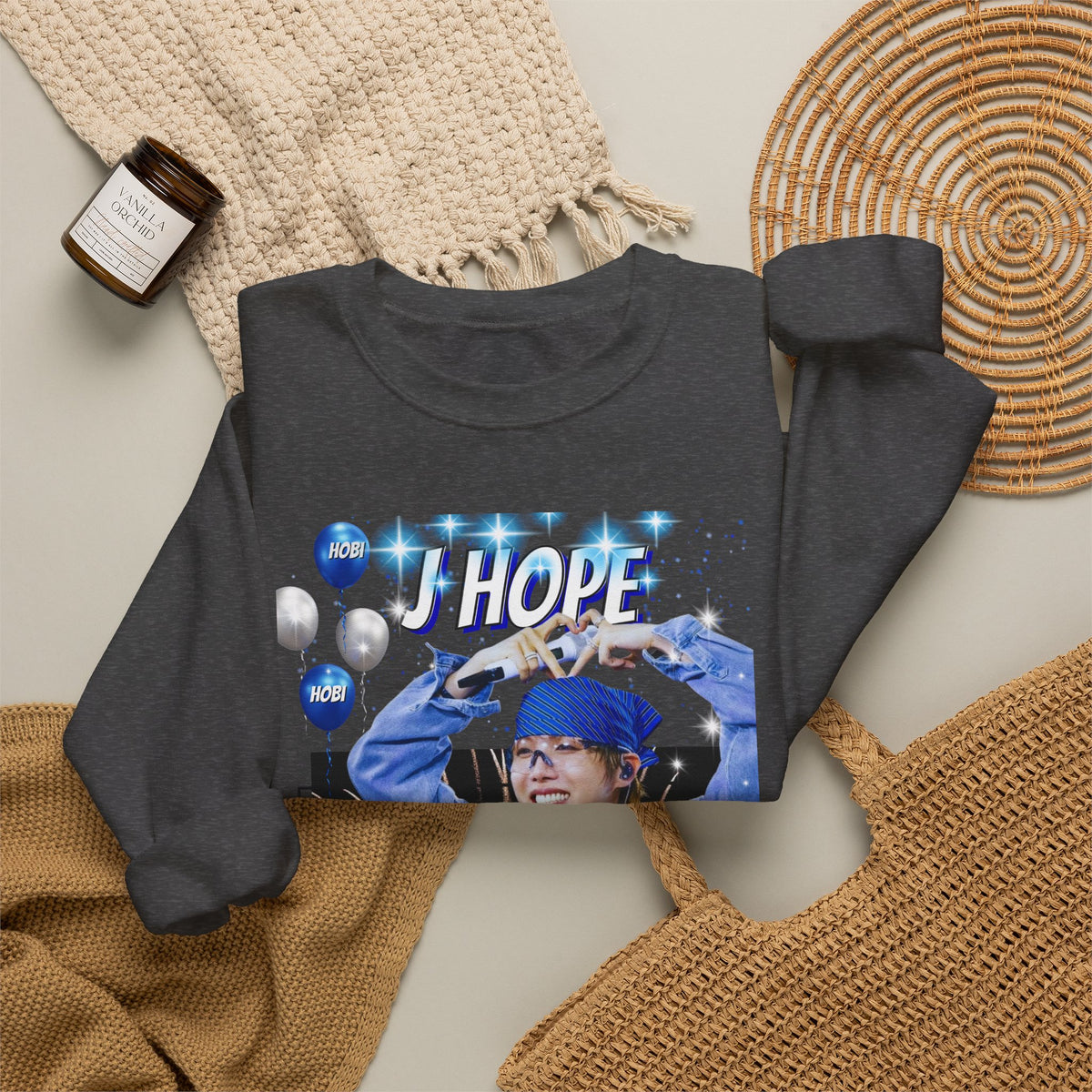 J-Hope 94 Photo Crewneck Sweatshirt — K-Pop BTS Fan Pullover