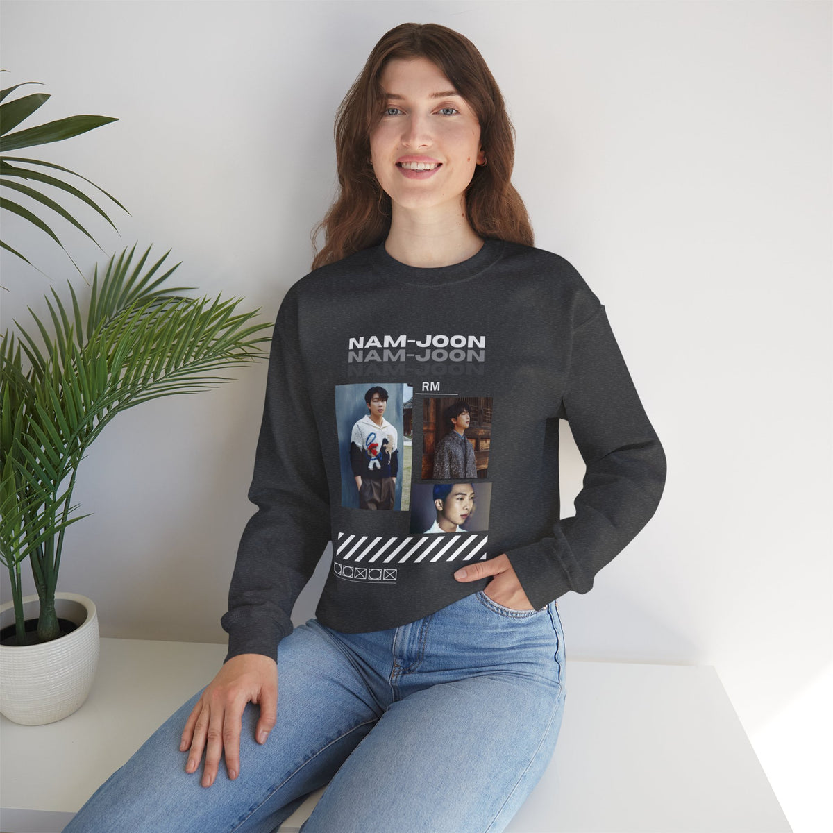 RM (Nam-joon) Photo Collage Crewneck Sweatshirt
