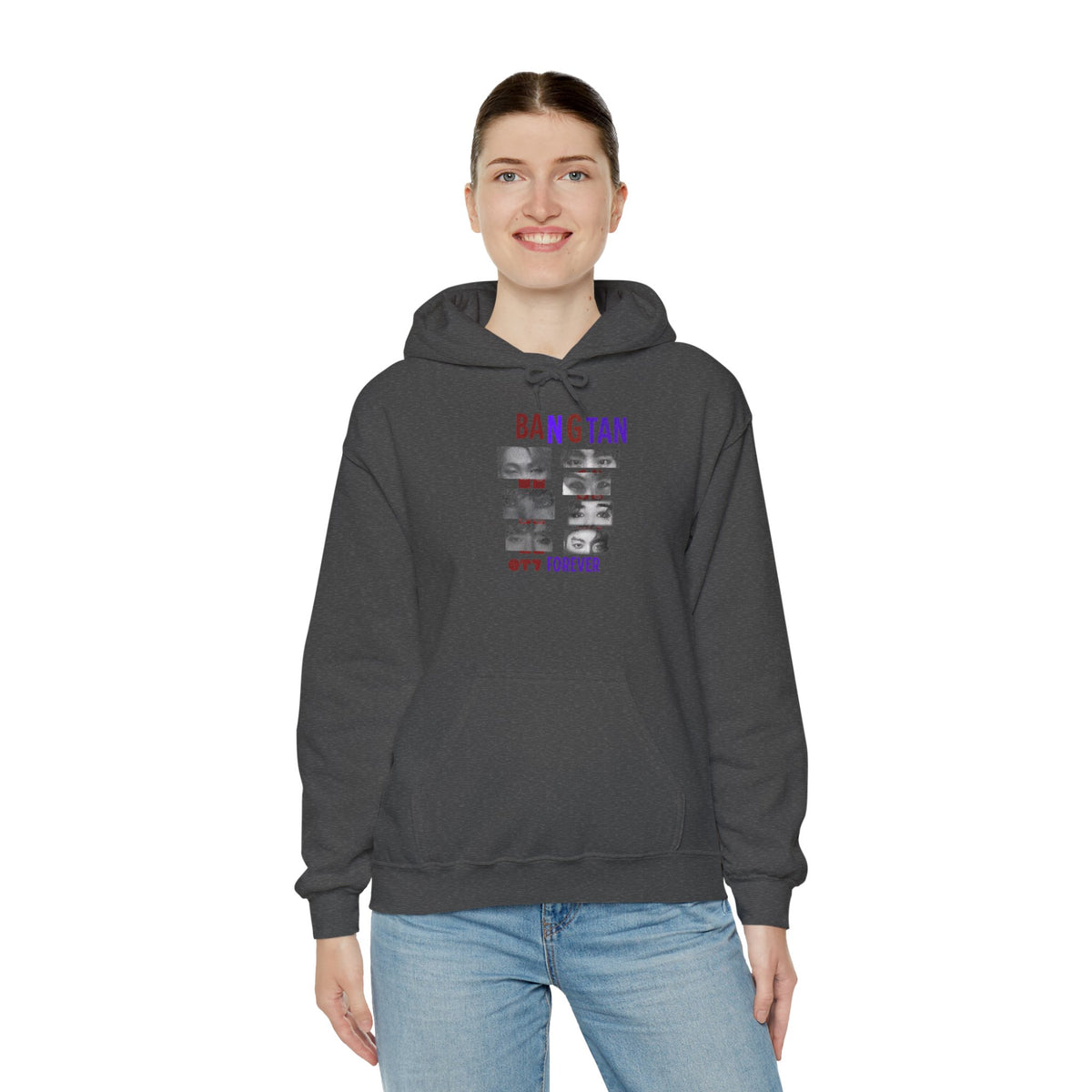 Bangtan Photocollage Hoodie — BTS Eyes Forever Fan Sweatshirt