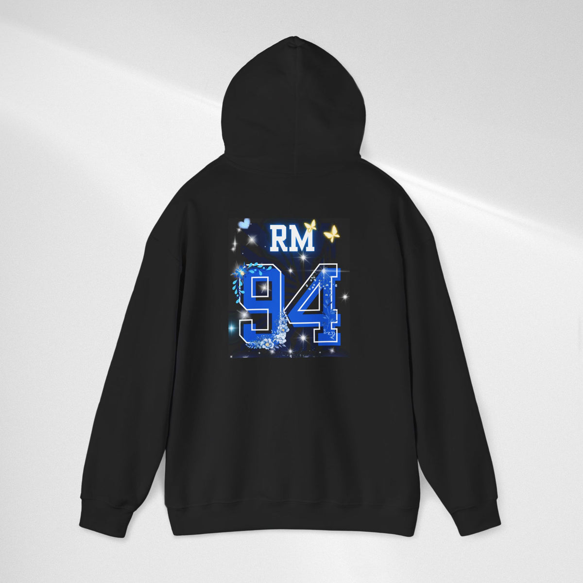 RM Photo Hoodie — Custom Back Number "94" Music Fan Pullover