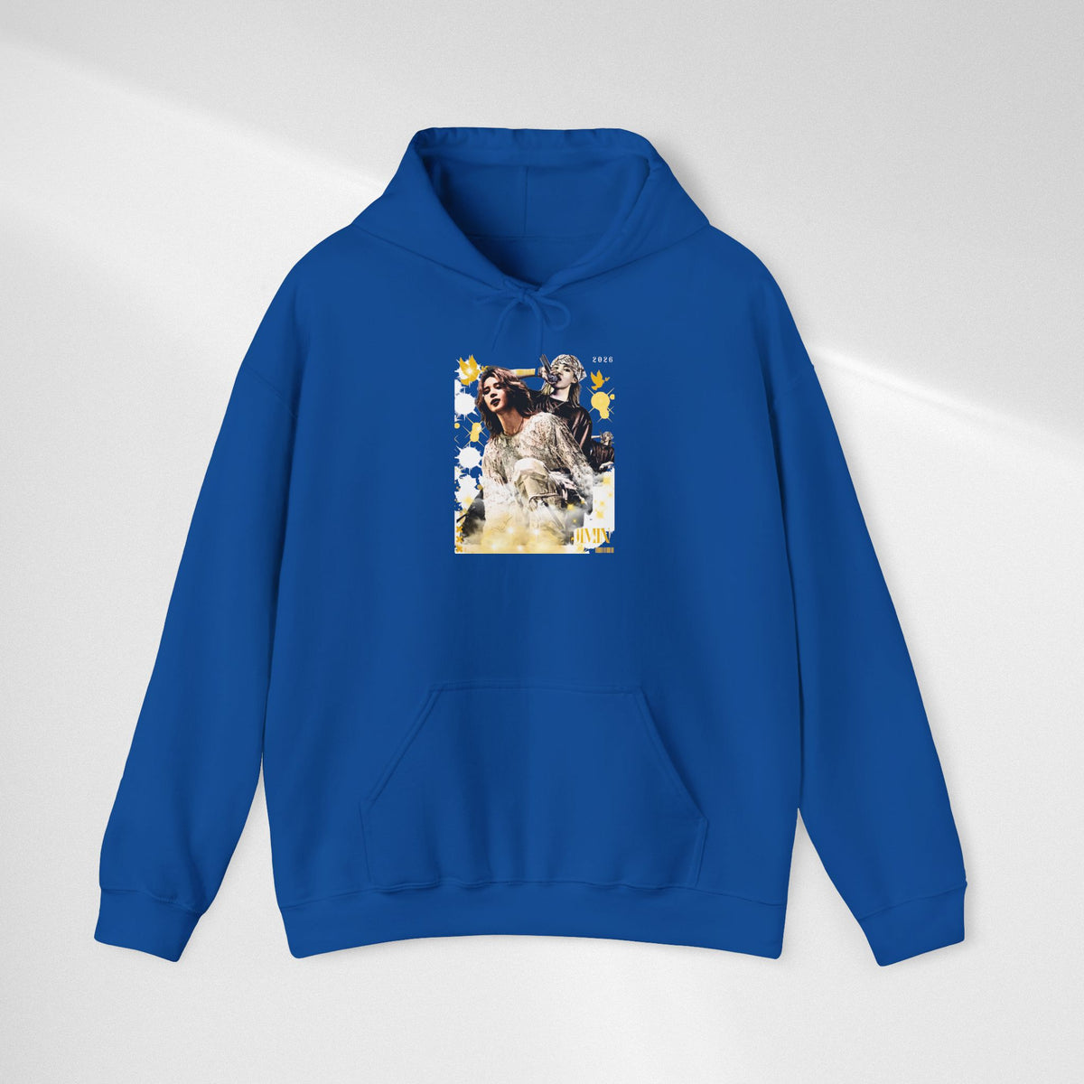 Jimin 95 Hoodie — K-Pop Fan Pullover with Photo Collage Front & Graphic Back