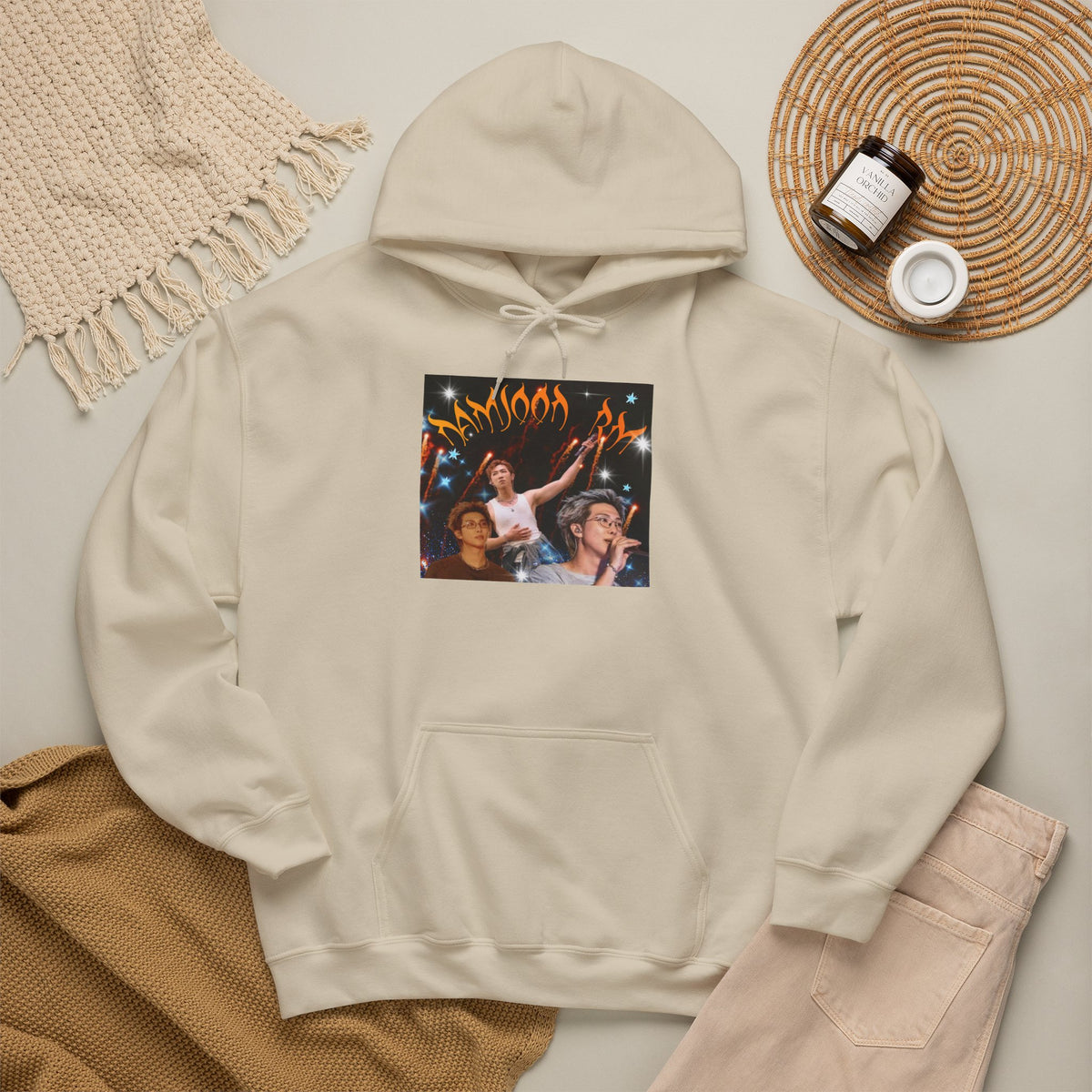 RM Photo Hoodie — Custom Back Number "94" Music Fan Pullover