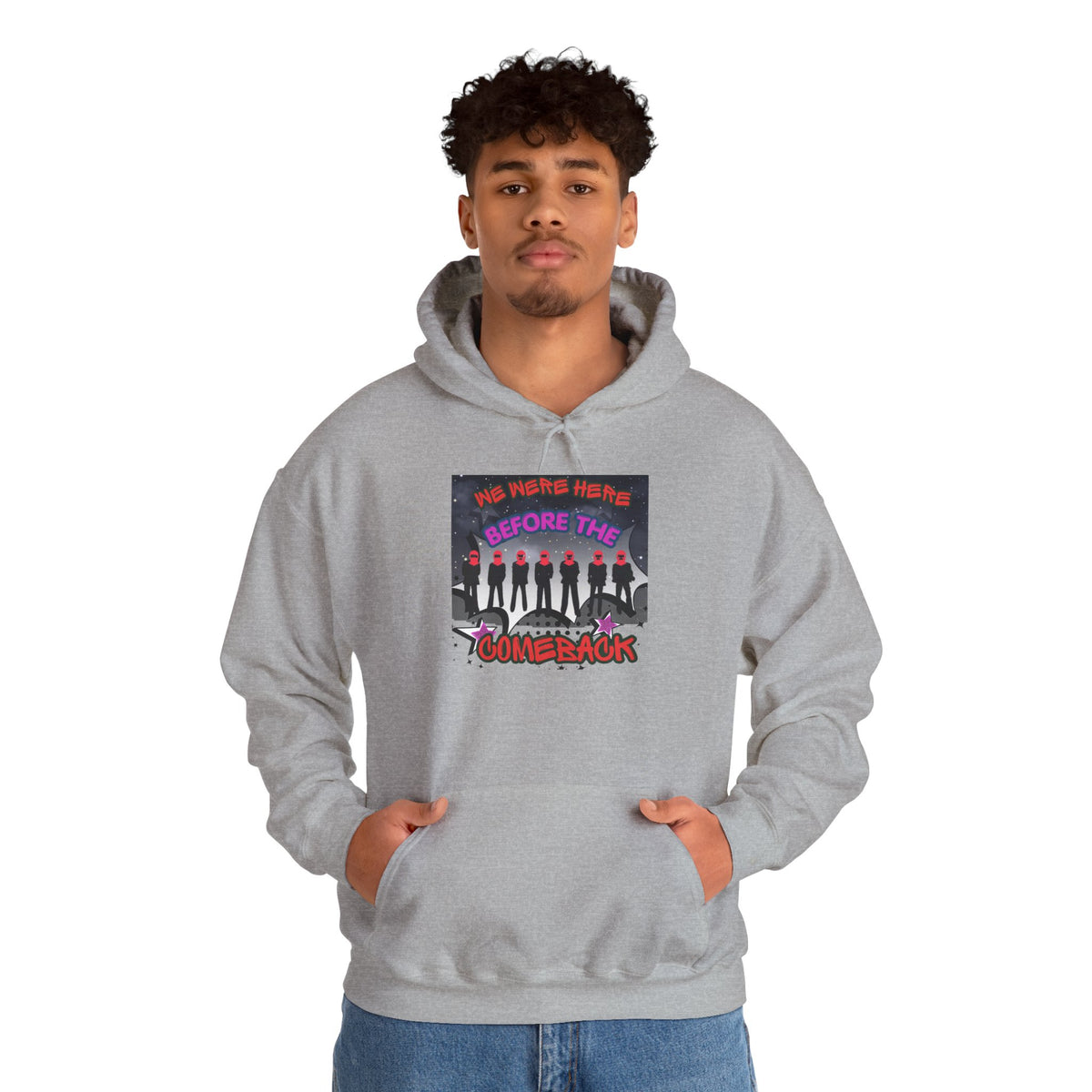 Hoodie — BTS  The Comeback" Retro Space Silhouette Hoodie