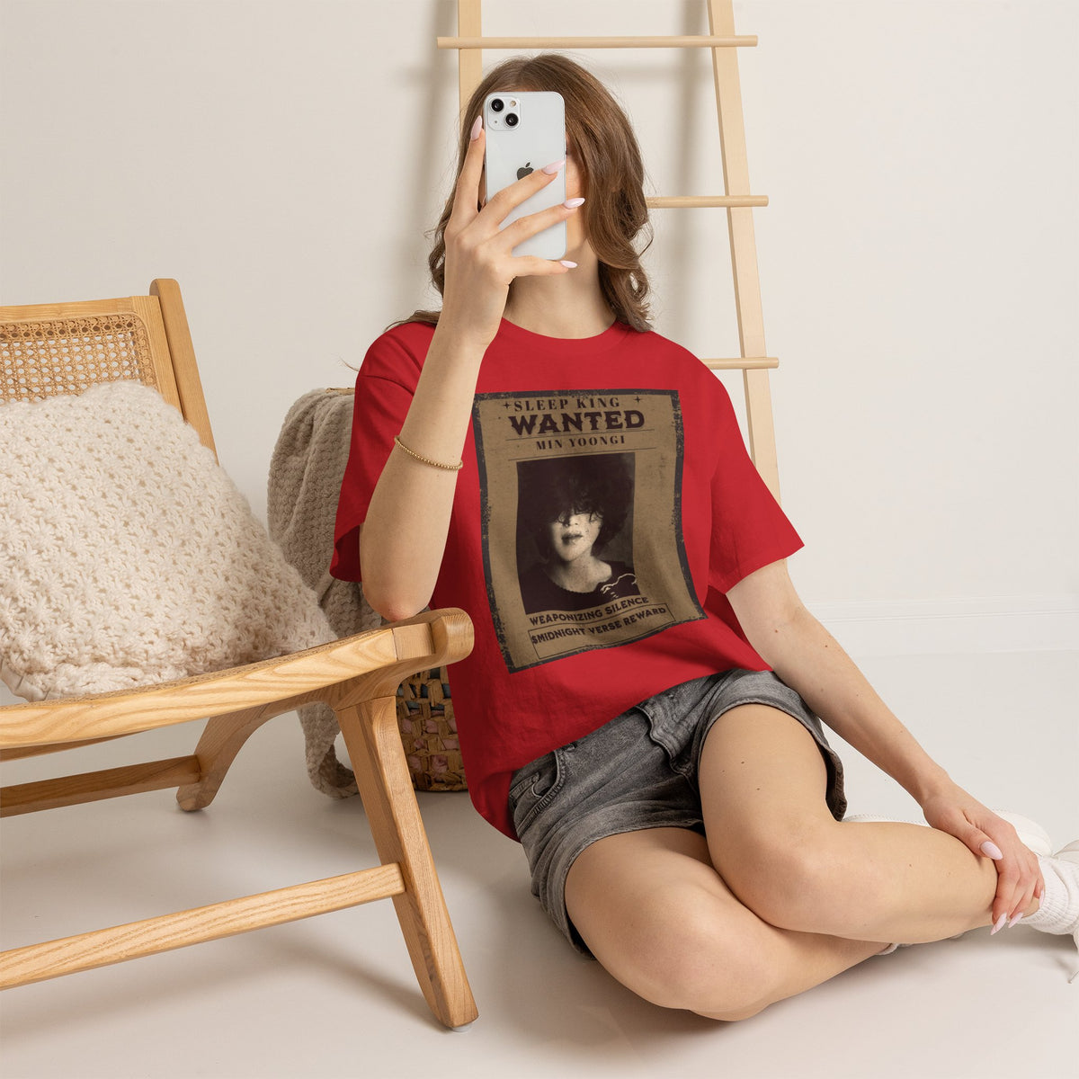 Suga Wanted Poster T-Shirt — "Sleep King Wanted" Vintage Horror Graphic Tee