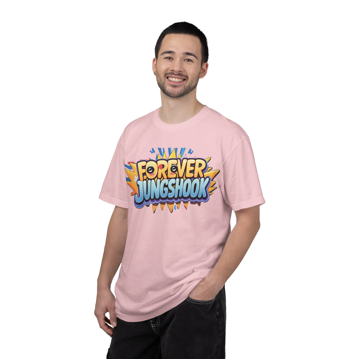 Forever Jungshook T-Shirt — Colorful Fan Graphic Tee