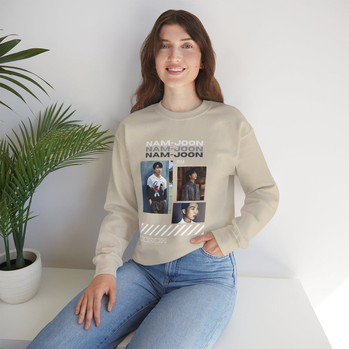 RM (Nam-joon) Photo Collage Crewneck Sweatshirt