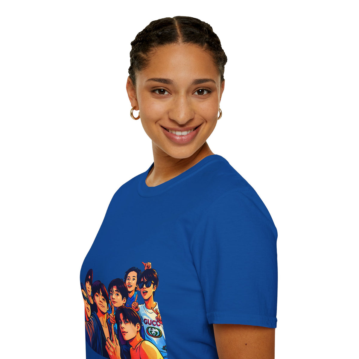 BTS K-Pop Group Photo T-Shirt — Colorful Band Portrait Tee