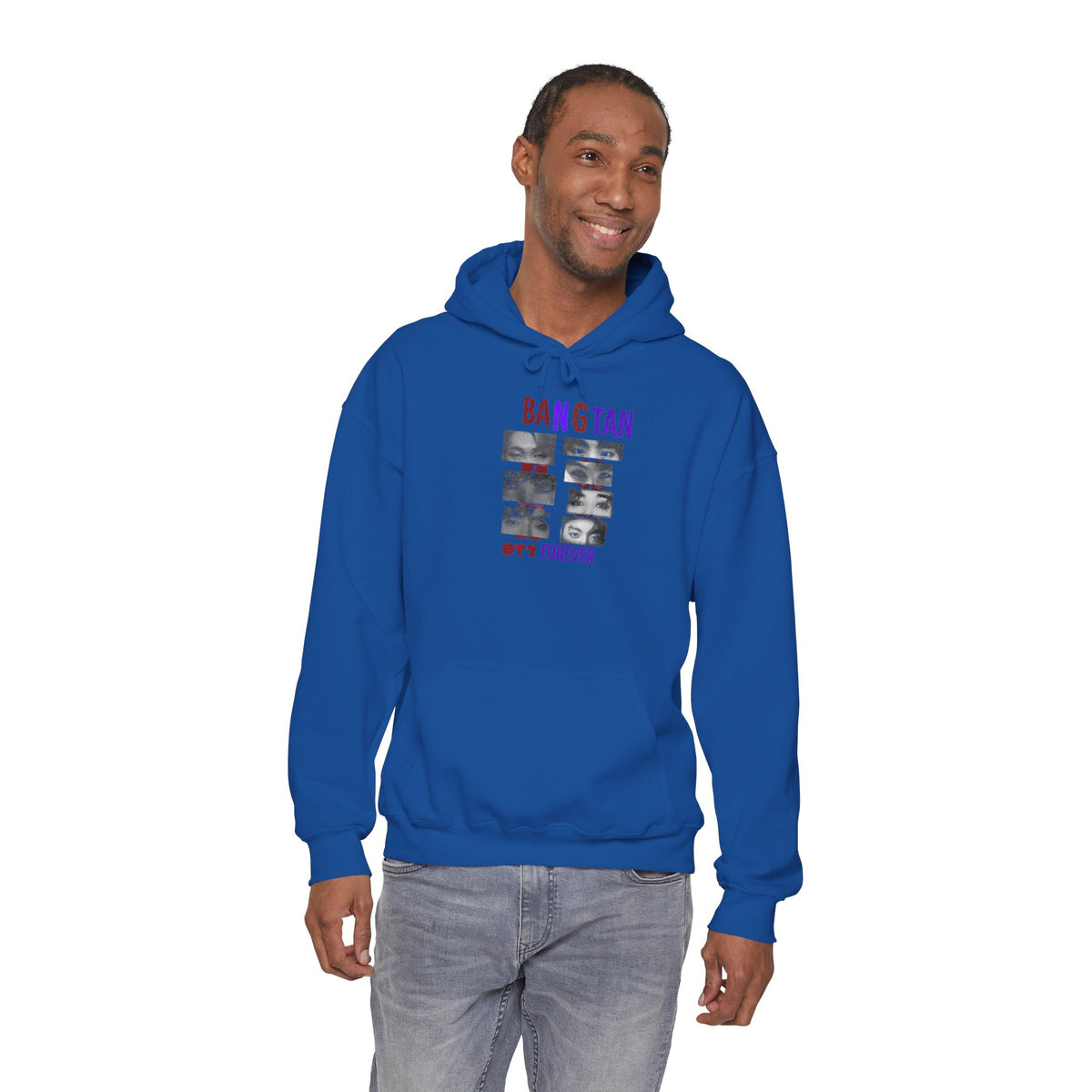 Bangtan Photocollage Hoodie — BTS Eyes Forever Fan Sweatshirt