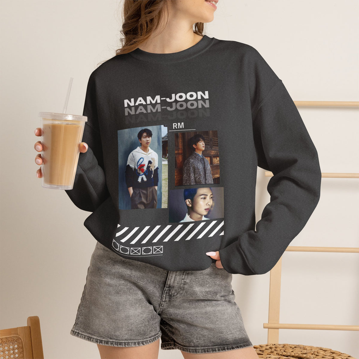 RM (Nam-joon) Photo Collage Crewneck Sweatshirt