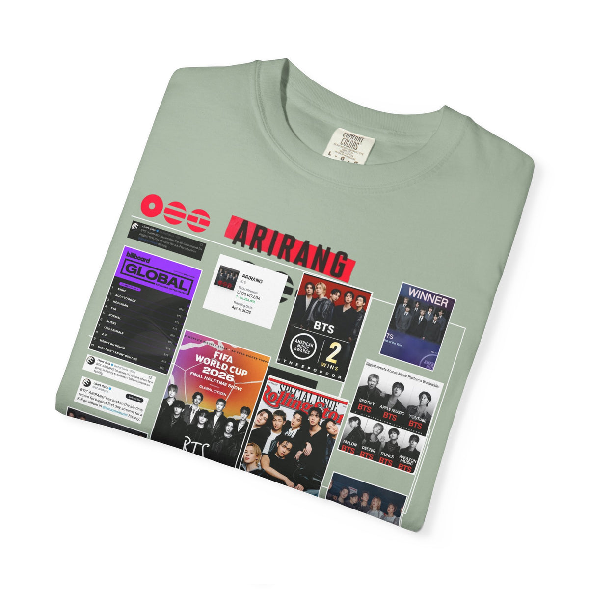 BTS Wins Collage T-Shirt — BTS Moments Graphic Tee