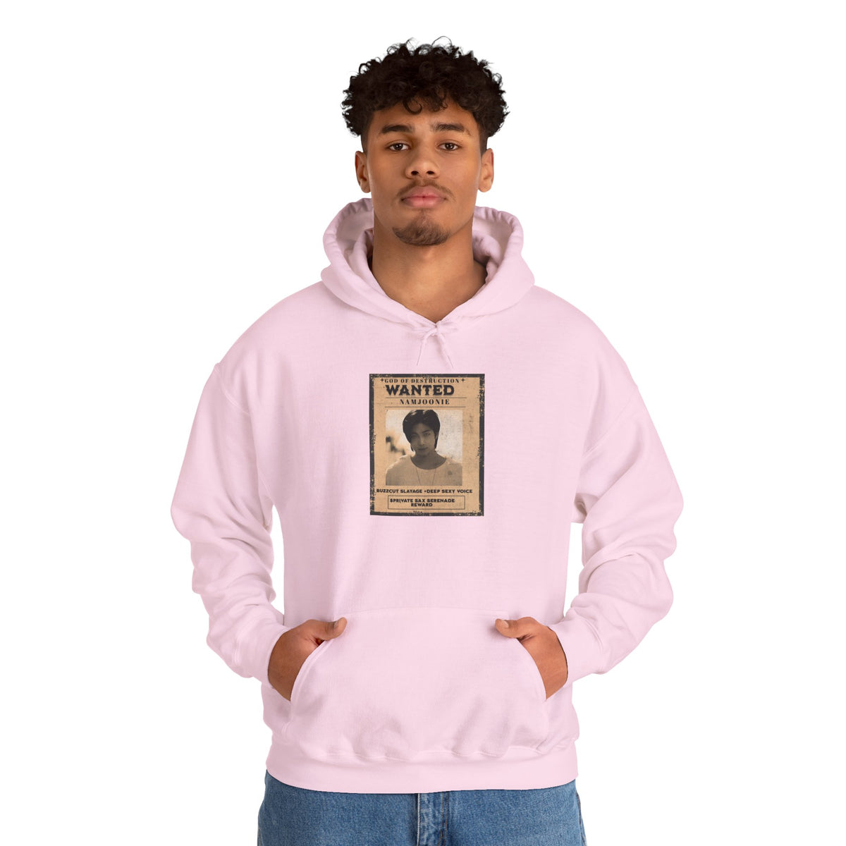 Wanted Namjoon Poster Hoodie — Vintage Photograph Graphic Sweatshirt