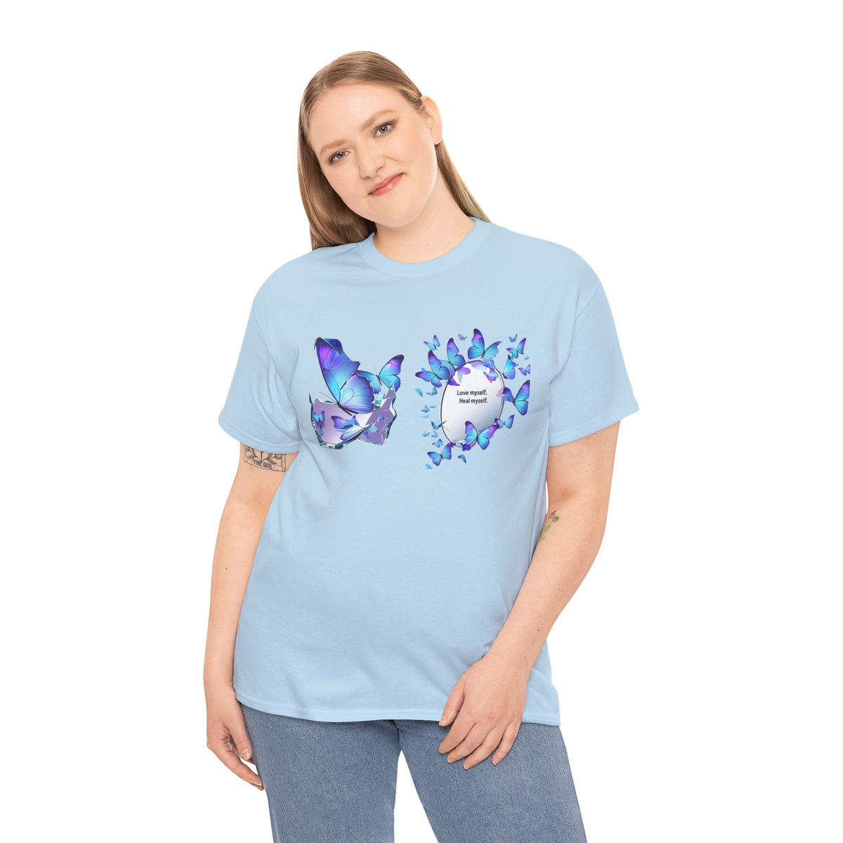 Butterfly Graphic Tee — BTS  Butterflies 'Beautiful' Design