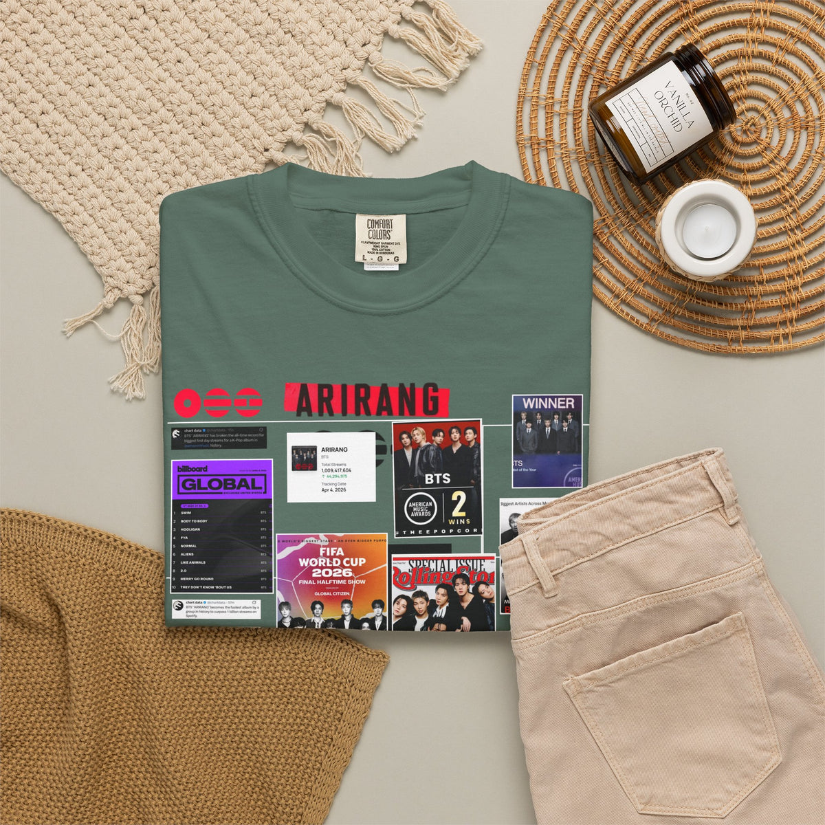 BTS Wins Collage T-Shirt — BTS Moments Graphic Tee