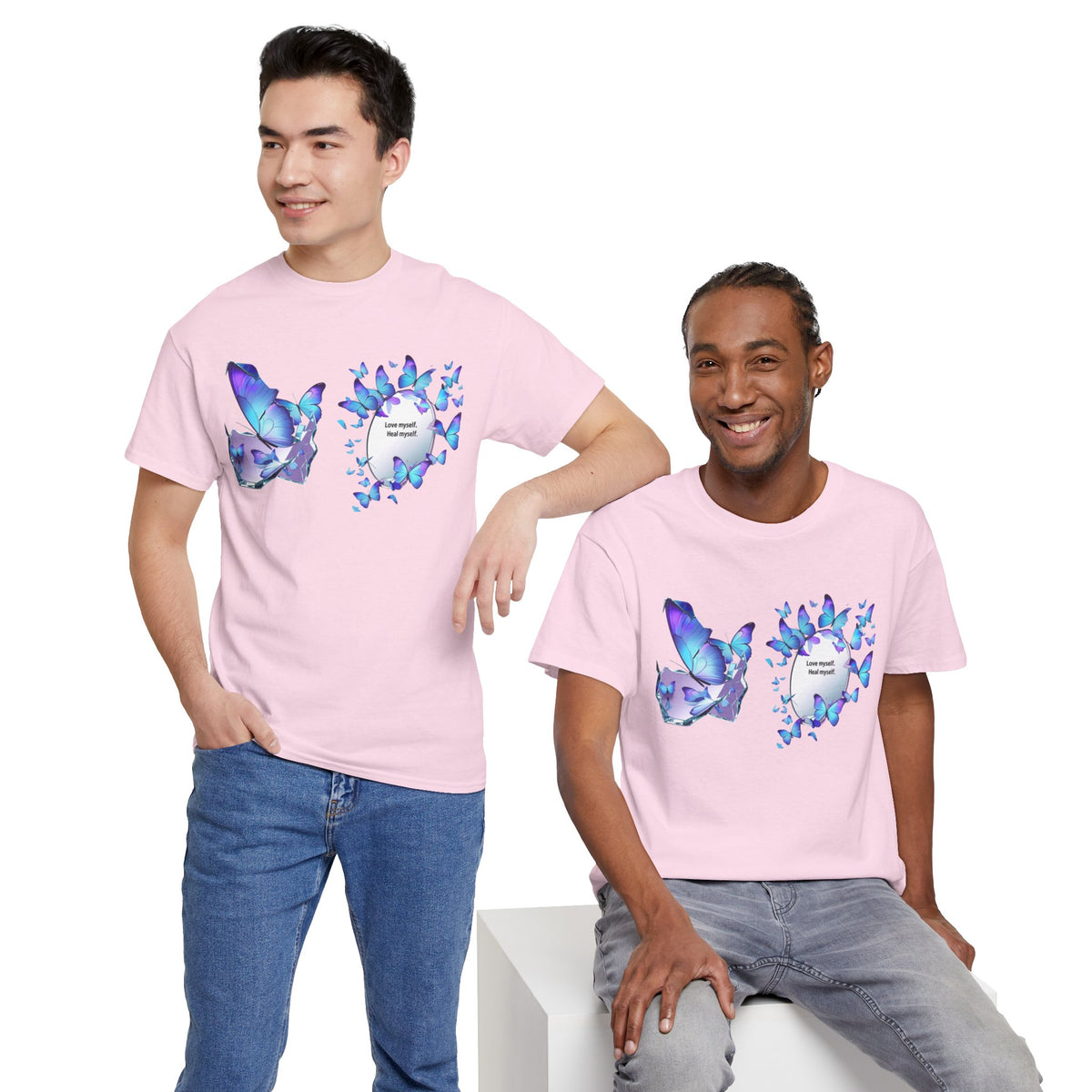 Butterfly Graphic Tee — BTS  Butterflies 'Beautiful' Design