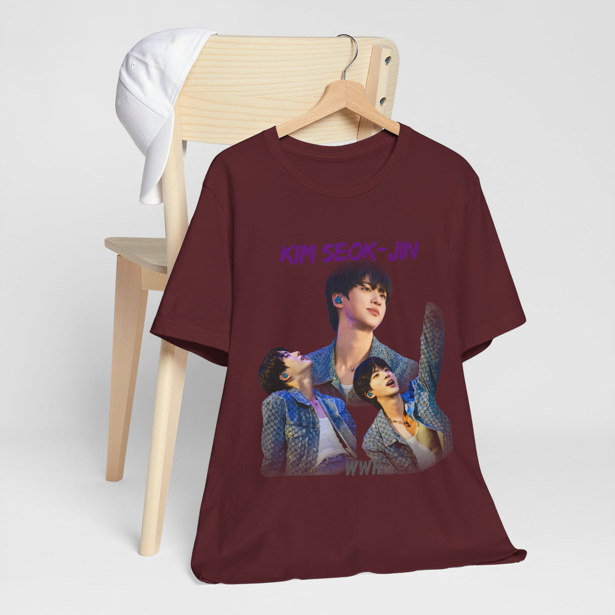 Jin (Kim Seok-jin) Fan Tee — K‑Pop BTS Portrait Graphic T‑Shirt