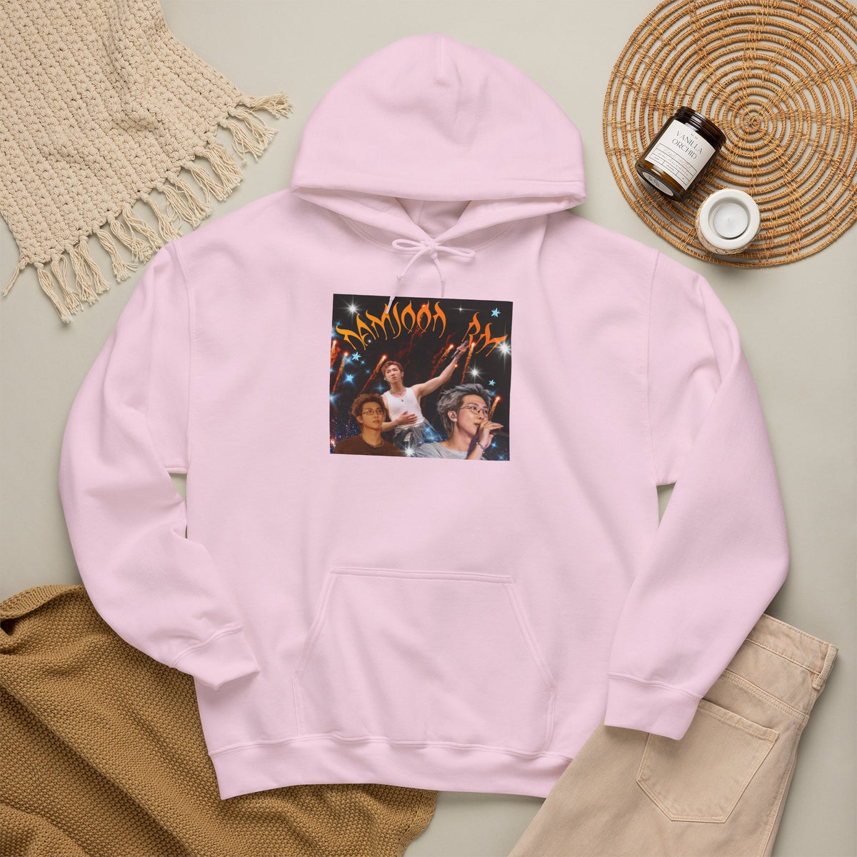 RM Photo Hoodie — Custom Back Number "94" Music Fan Pullover