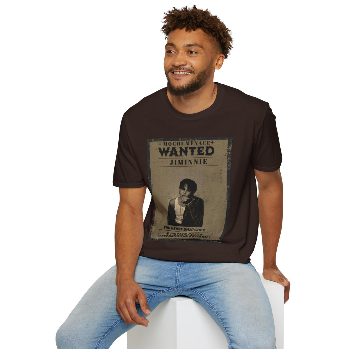 Wanted 'Jimmie' Graphic T‑Shirt — Mochi Menace Vintage Poster Tee