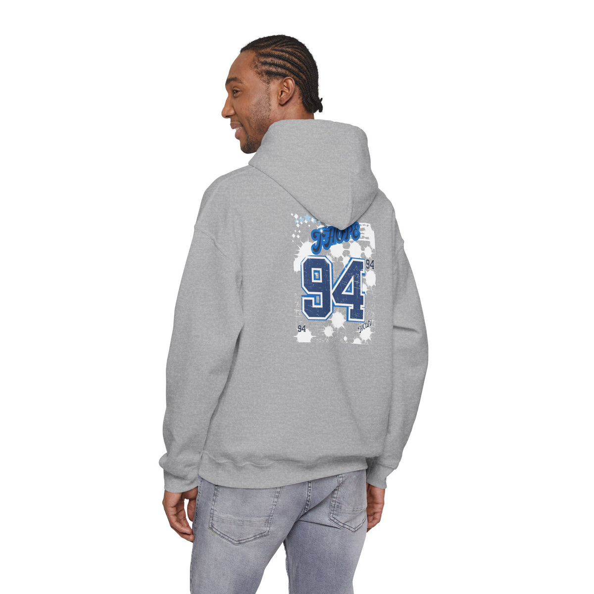 J-Hope 94 Blue Graphic Hoodie