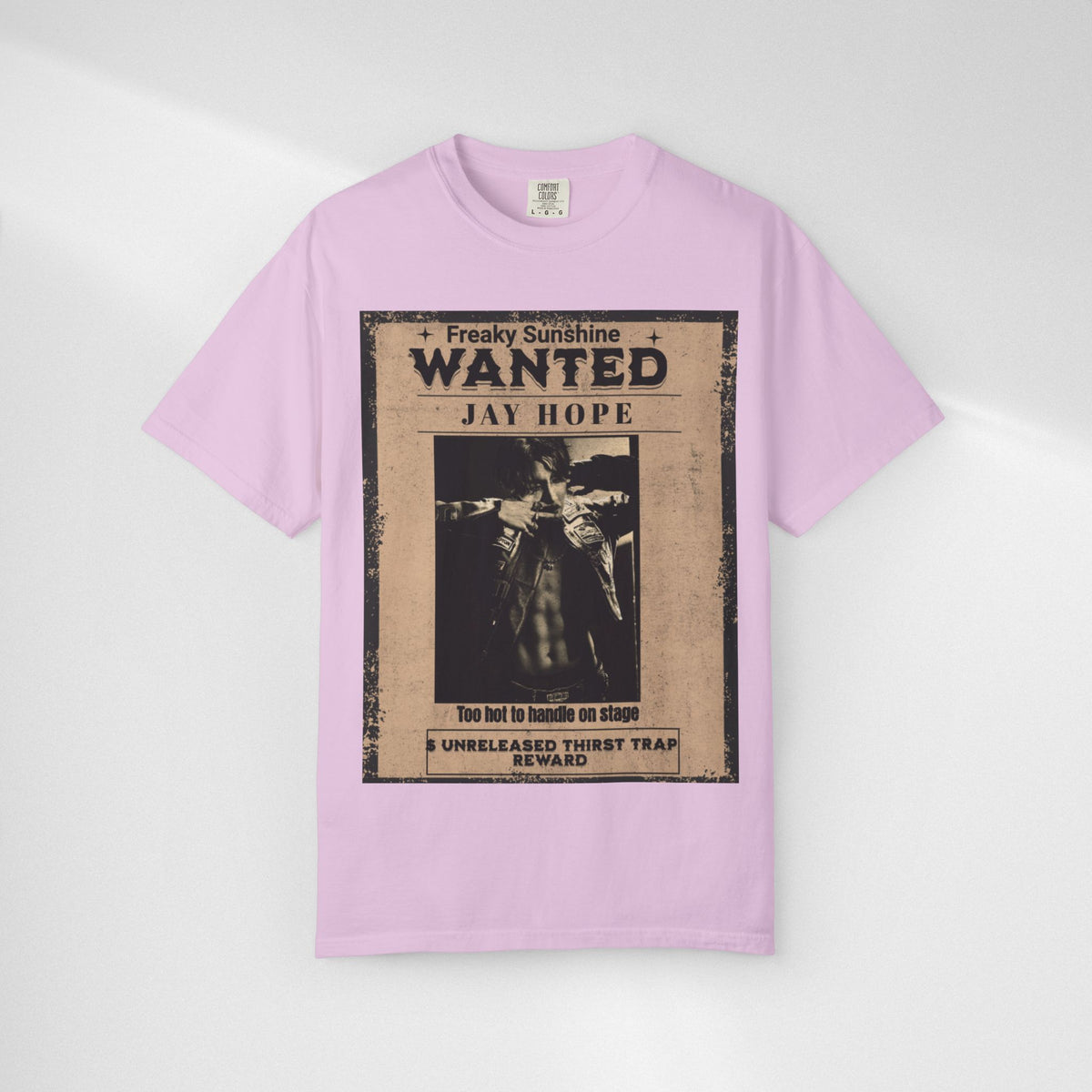 Wanted Poster Graphic T-Shirt — "Freaky Sunshine: Jay Hope" Vintage Style