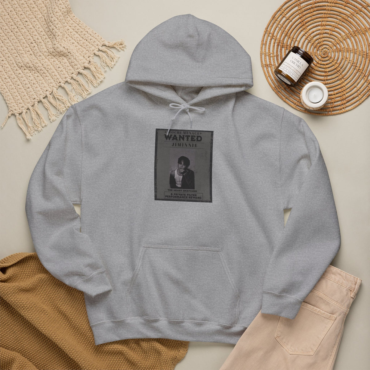 Jimmie Hoodie — "WANTED: Amnesie" Vintage Poster Graphic Hoodie