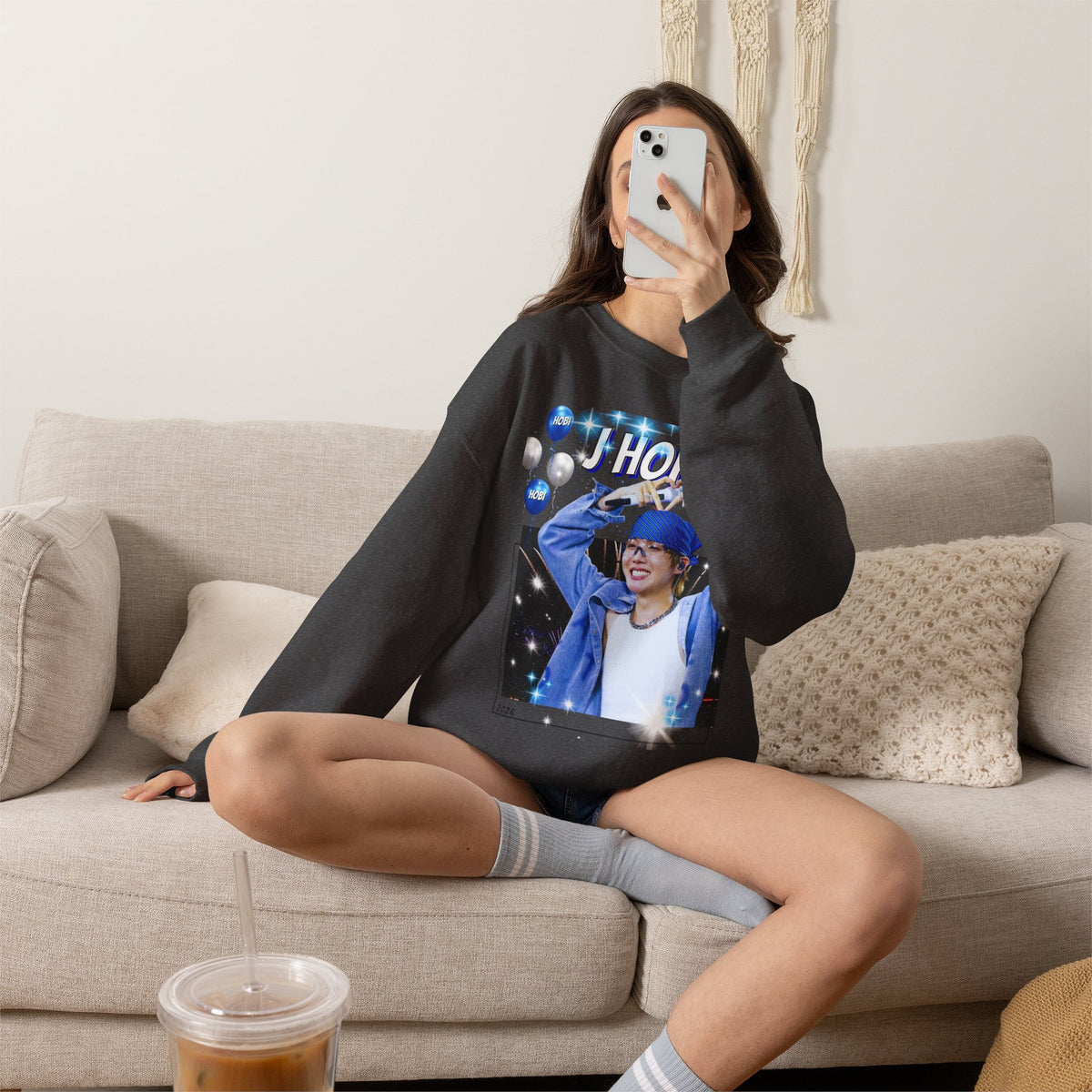 J-Hope 94 Photo Crewneck Sweatshirt — K-Pop BTS Fan Pullover