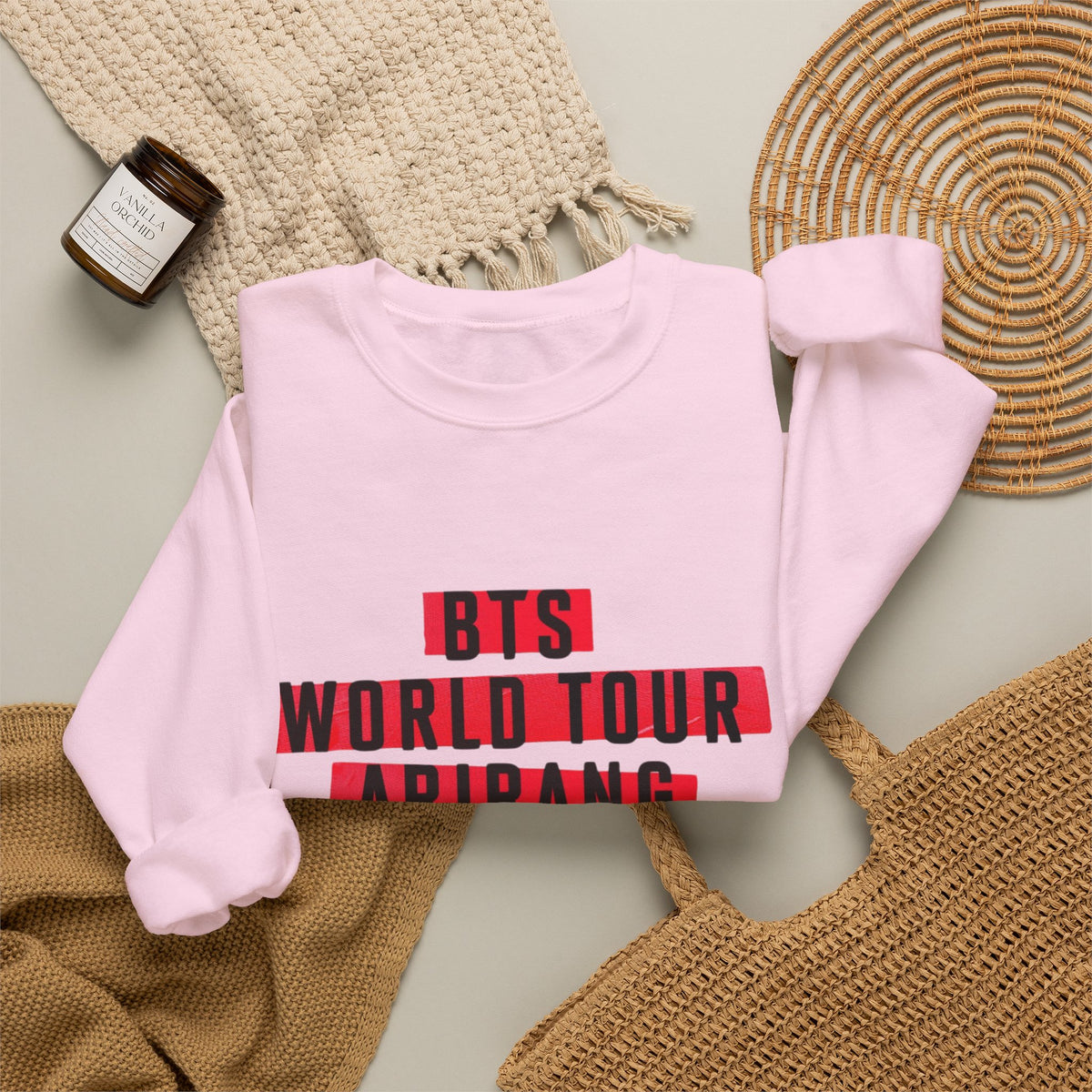 World Tour Arirang Crewneck Sweatshirt — BTS Concert Tour Pullover