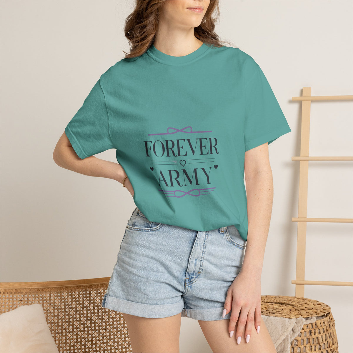 T-Shirt — "Forever Army" Graphic Tee (Military Pride Tribute)