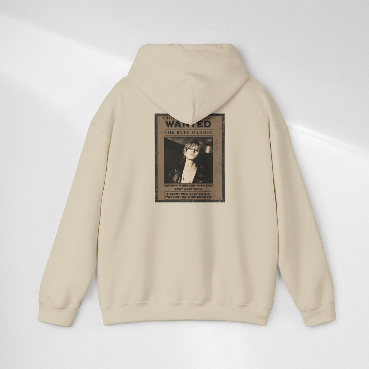 Vintage 'WANTED' Poster Hoodie — Retro V Design